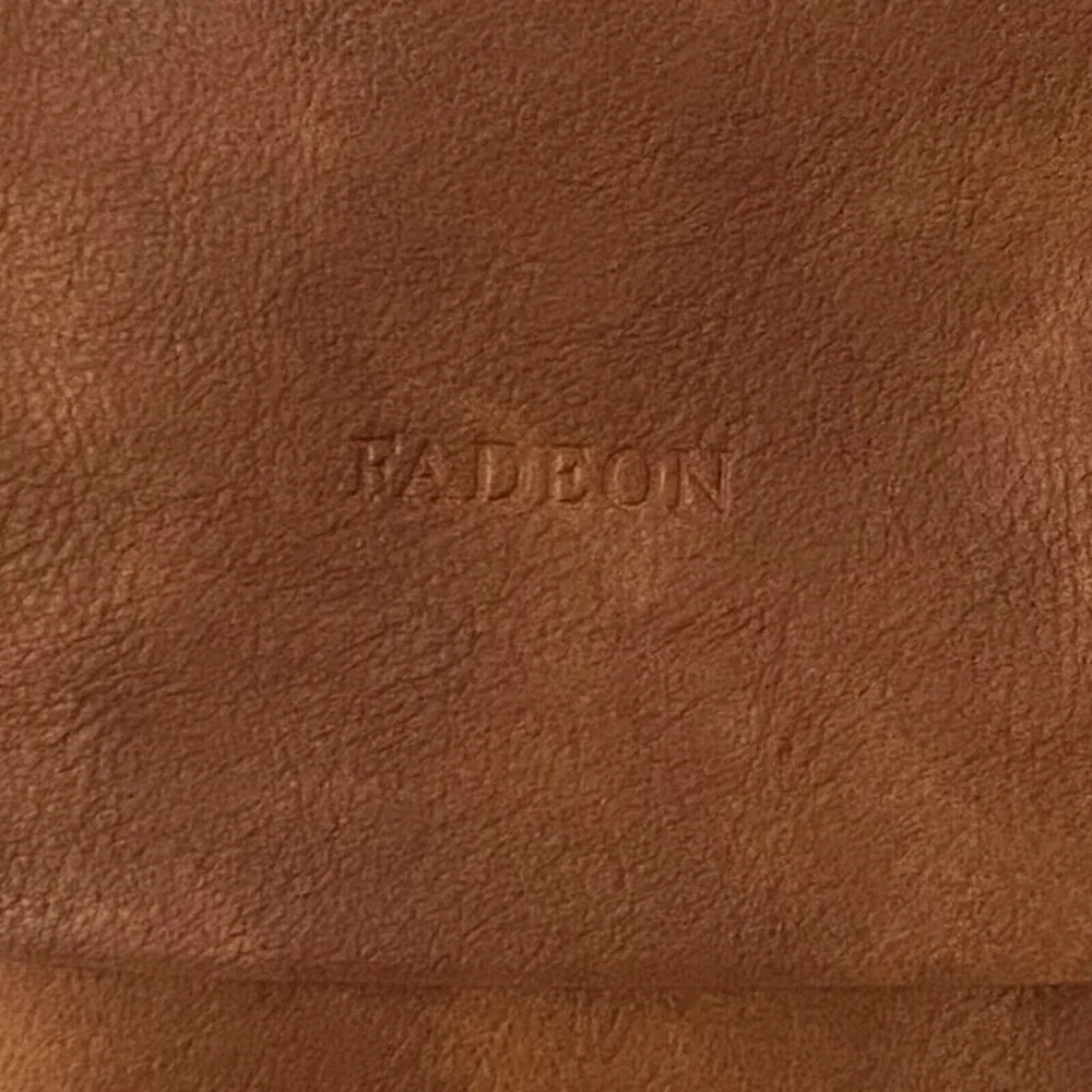 FADEON Backpack Tablet Bag Purse Brown PU Leather Removable Shoulder Strap